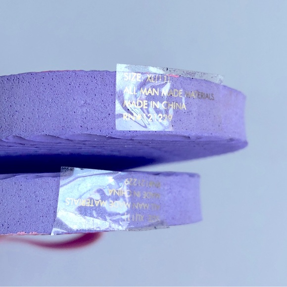 3/$15 BEACH VIBES Flip Flops Sandals Pink XL Size 11 Women’s NEW - Picture 5 of 15